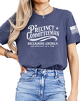 Reclaiming America Committeeman T-shirt | USA Flag Sleeve