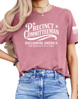 Reclaiming America Committeeman T-shirt | USA Flag Sleeve