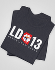 ld13 republican shirt navy heather folded