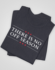 there is no off season precinct committeeman shirt flag sleeve navy heather folded