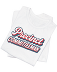Retro Precinct Committeeman Tshirt - Patriotic Flag