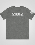 state committeeman shirt usa flag sleeve graphite heather front