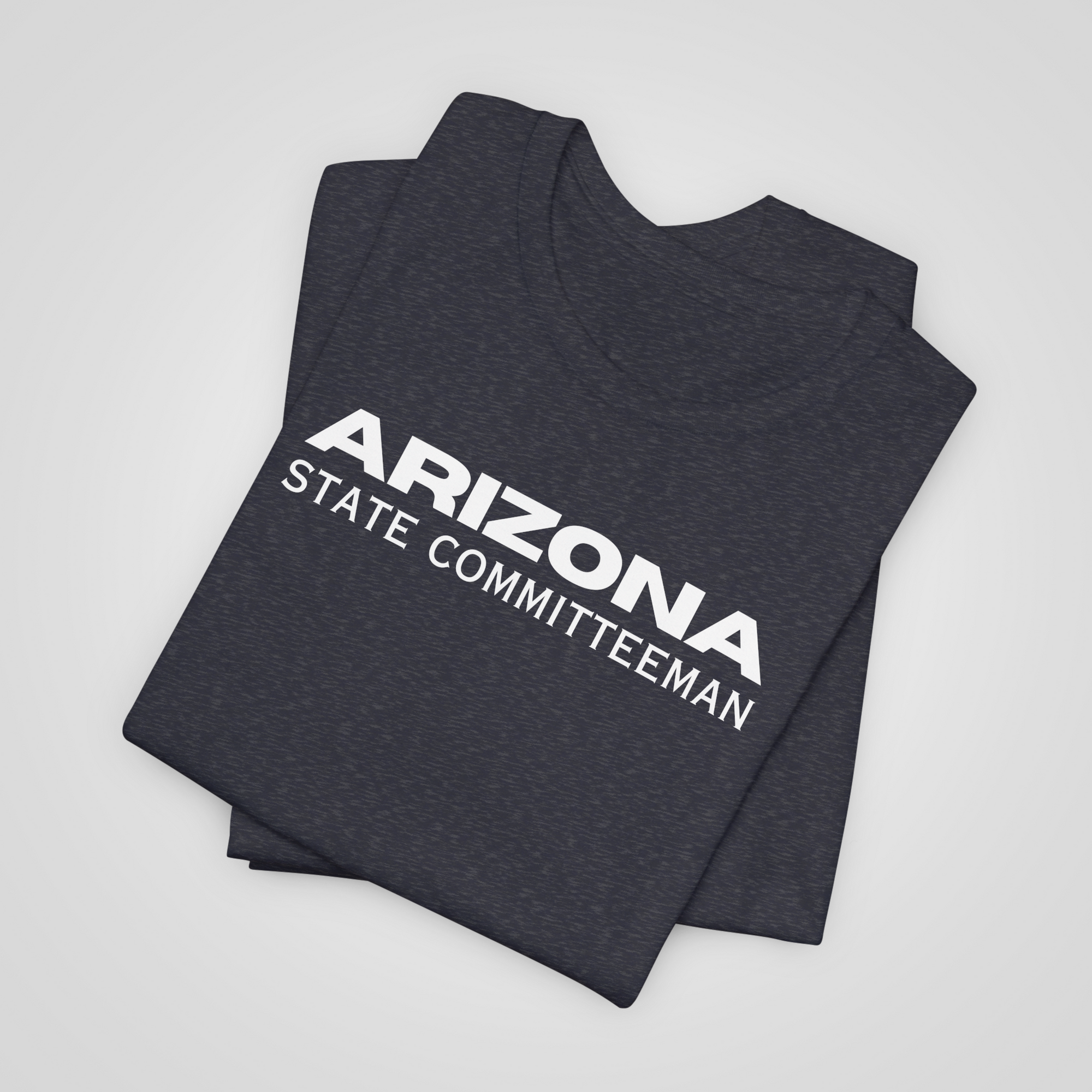 arizona state committeeman shirt usa flag sleeve navy heather folded