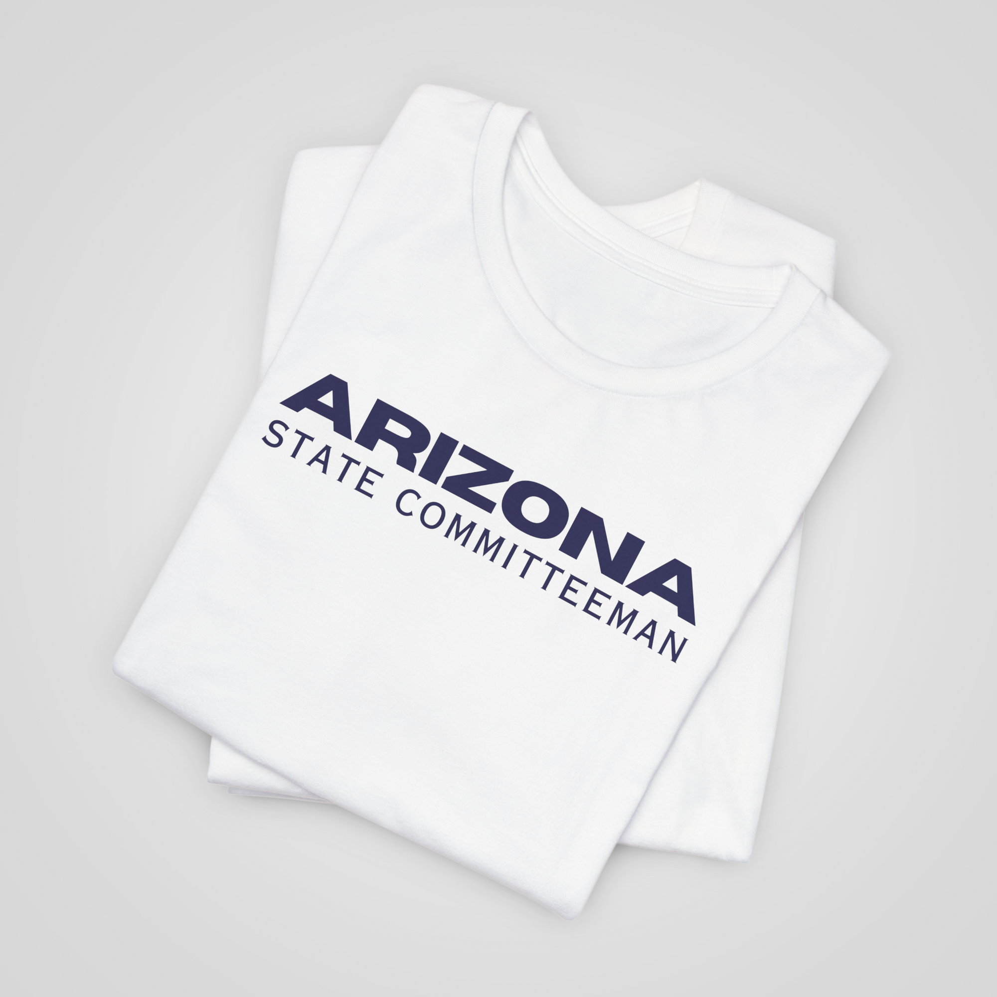 arizona state committeeman shirt usa flag sleeve white folded