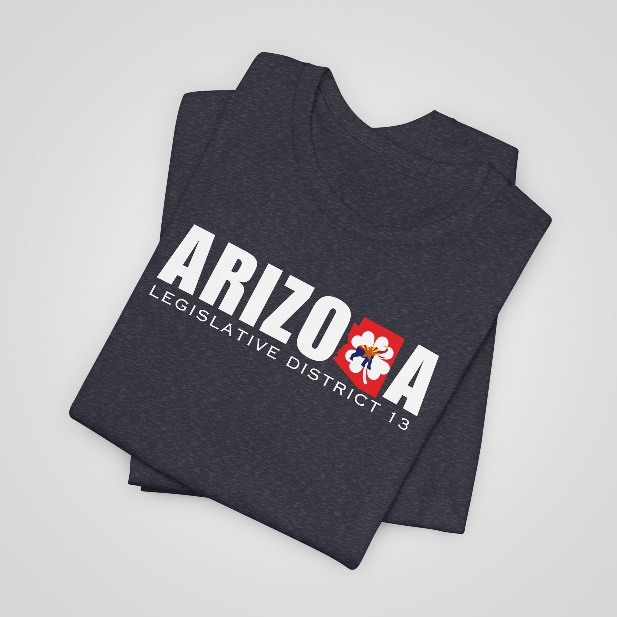 ld13 arizona shirt navy heather folded