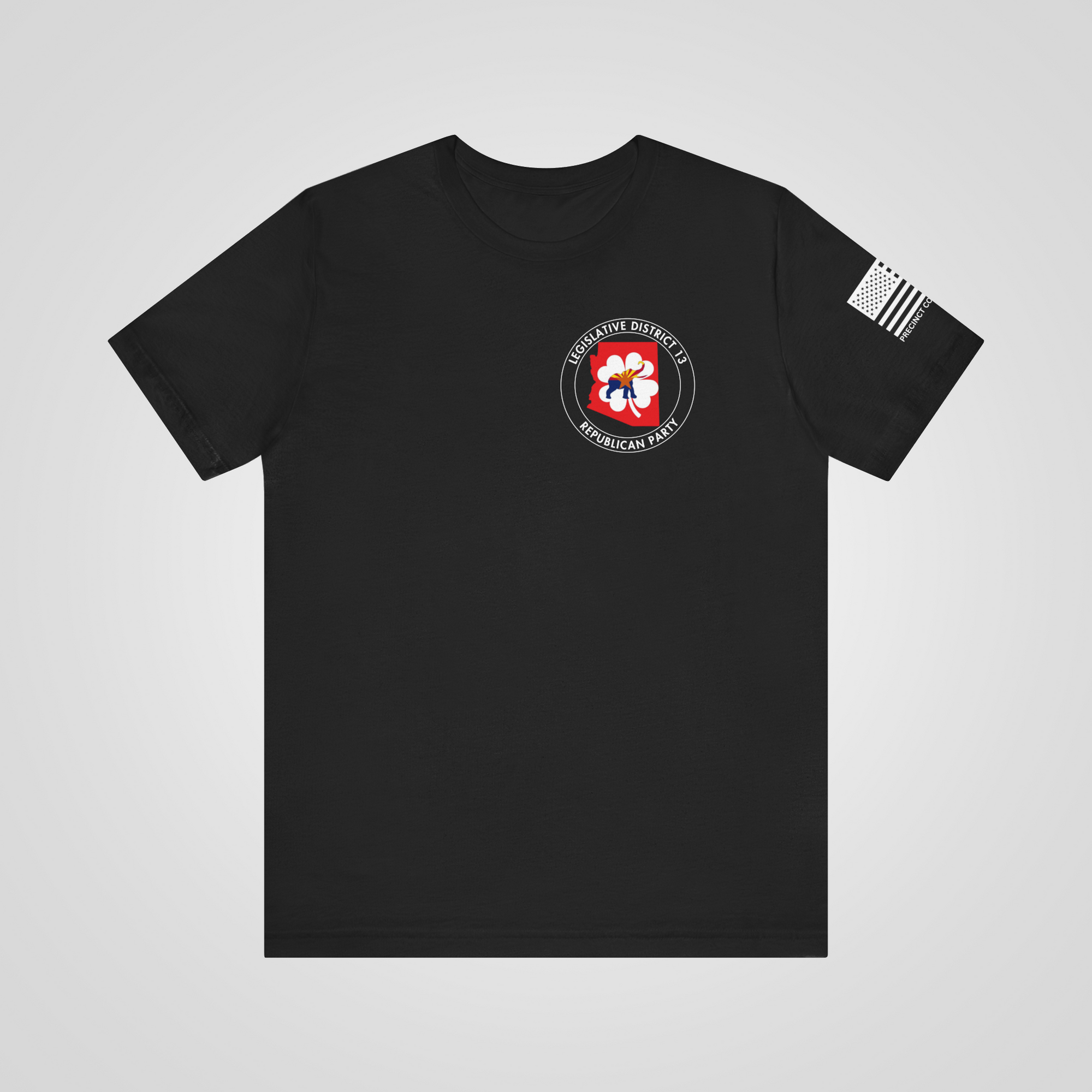 ld13 logo  precinct committeeman shirt black front