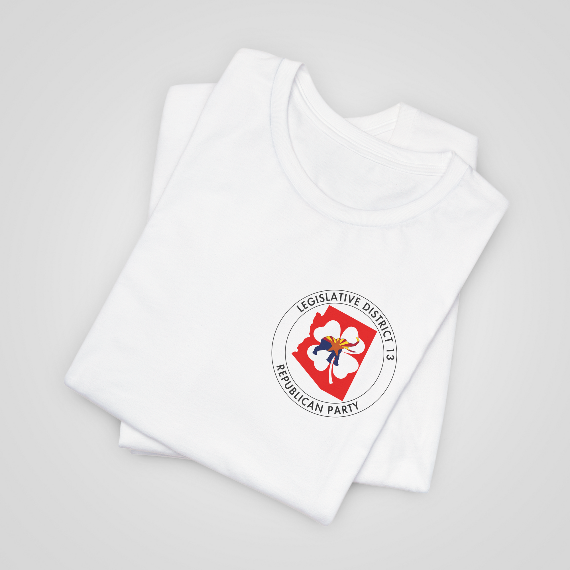 ld13 logo  precinct committeeman shirt white folded