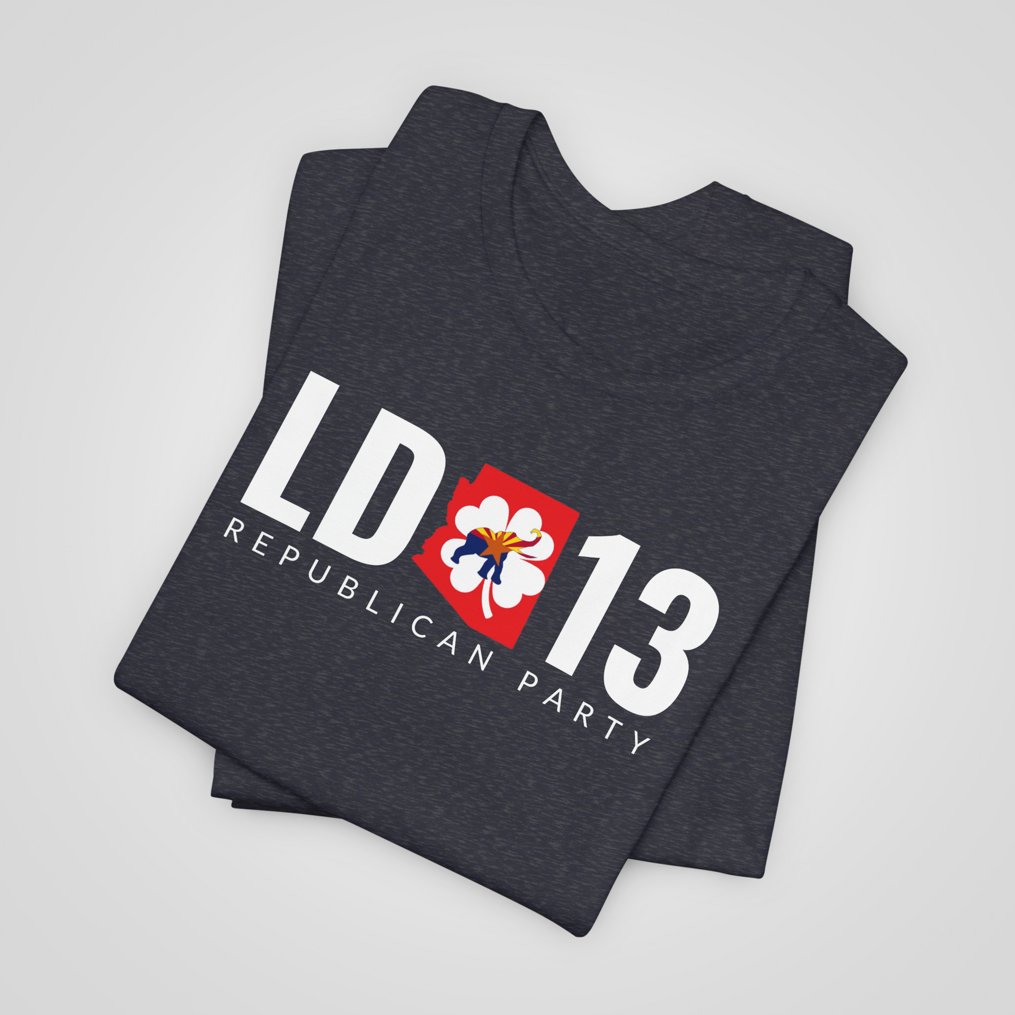 ld13 republican shirt navy heather folded