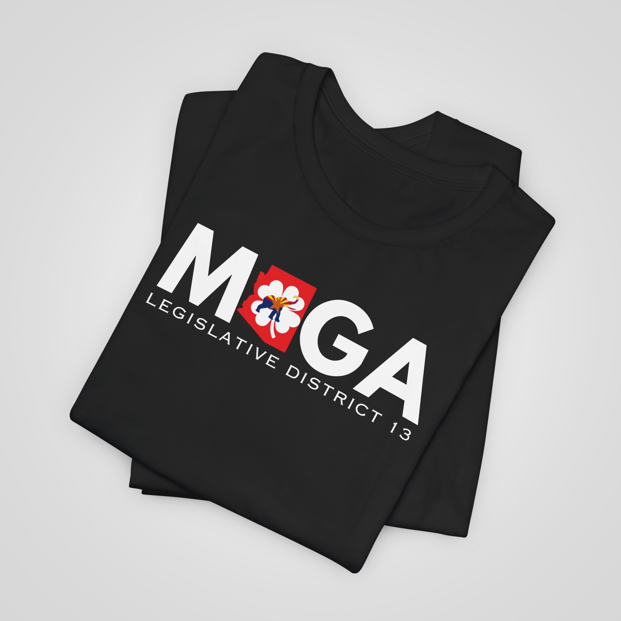 maga ld13 shirt black folded