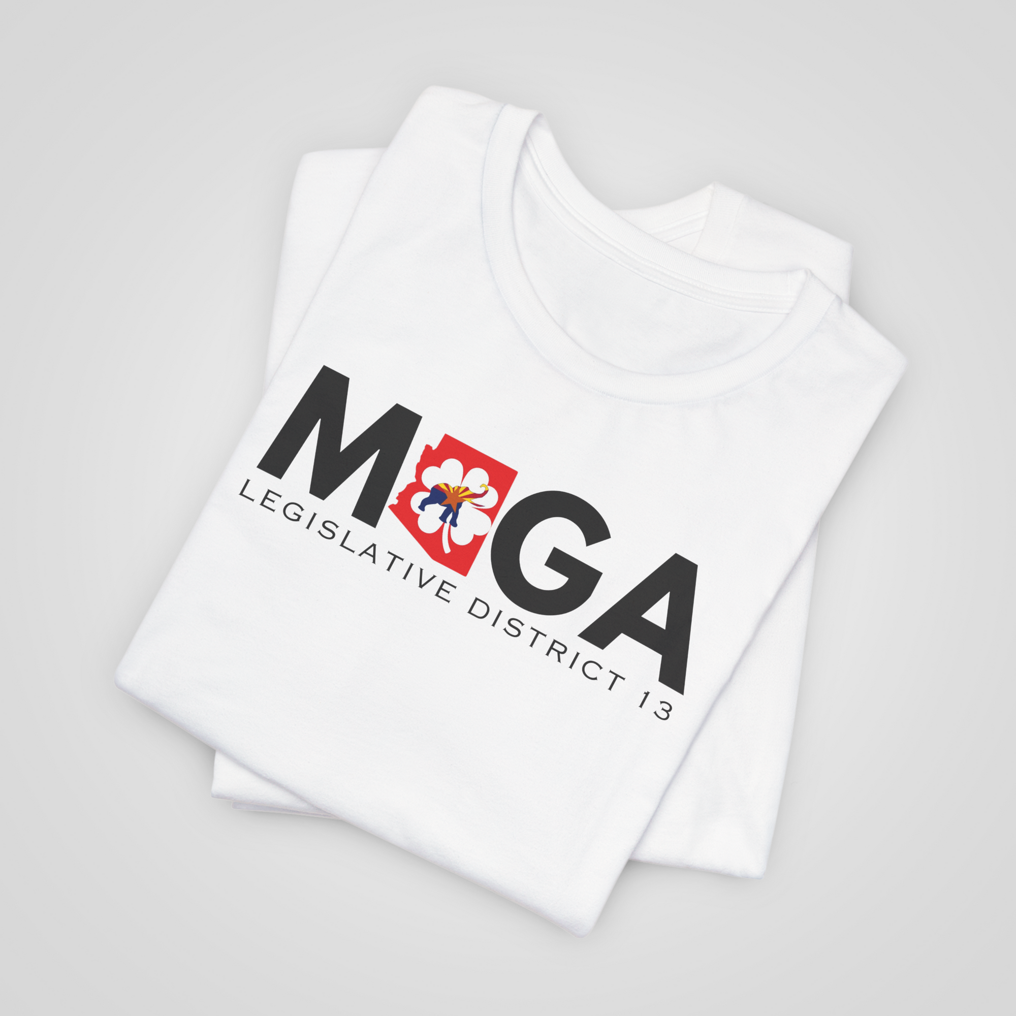 maga ld13 shirt white folded