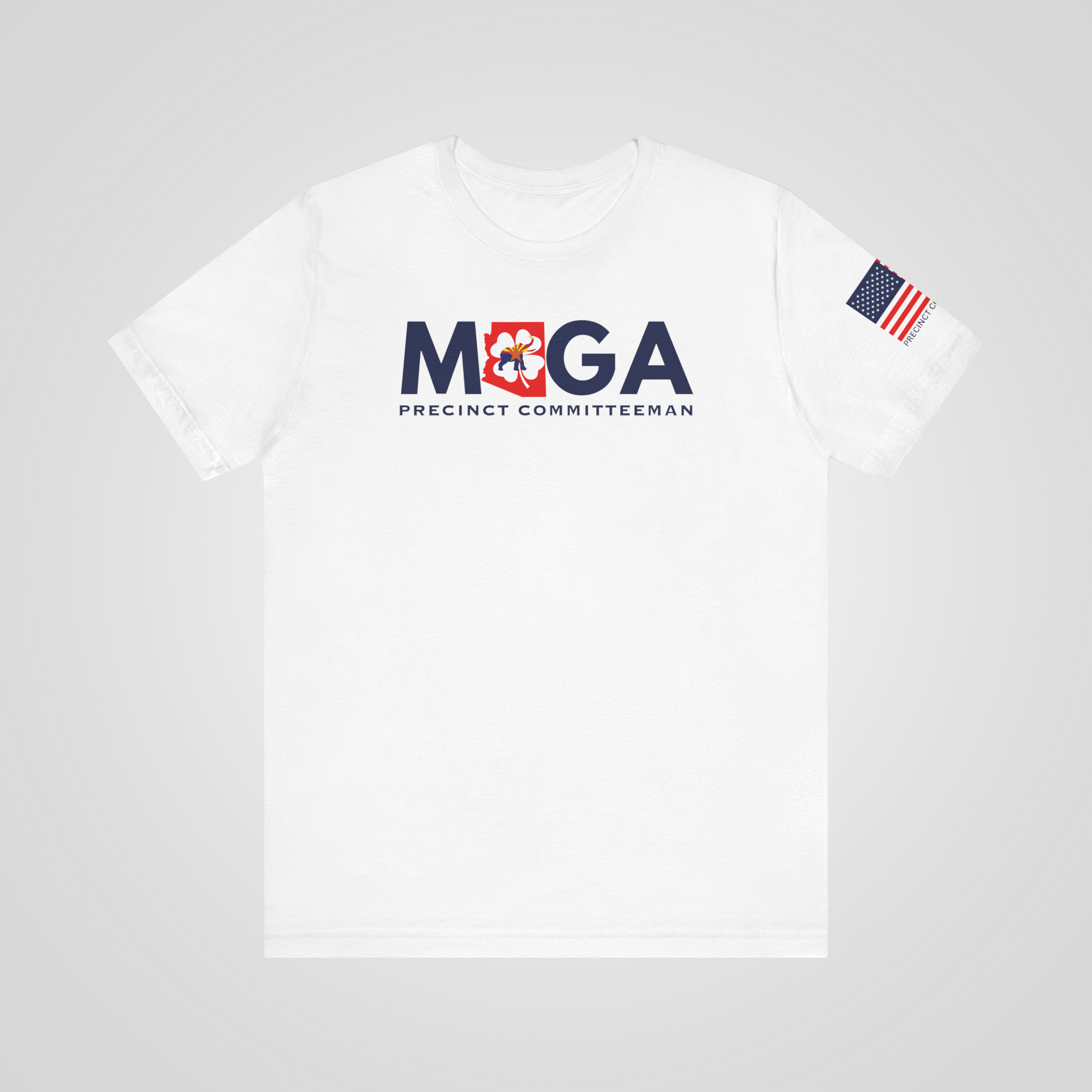 maga precinct committeeman usa white shirt front