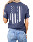 precinct committeeman tshirt american flag tshirt back navy heather